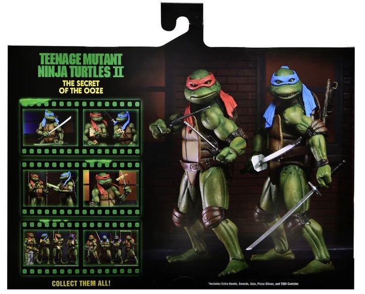 TMNT - Leonardo & Raphael (2-Pack) - Neca/Reel Toys (Teenage Mutant Ninja Turtles) action figure collectible [Barcode 634482542392] - Main Image 3