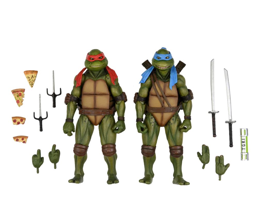 TMNT - Leonardo & Raphael (2-Pack) - Neca/Reel Toys (Teenage Mutant Ninja Turtles) action figure collectible [Barcode 634482542392] - Main Image 4