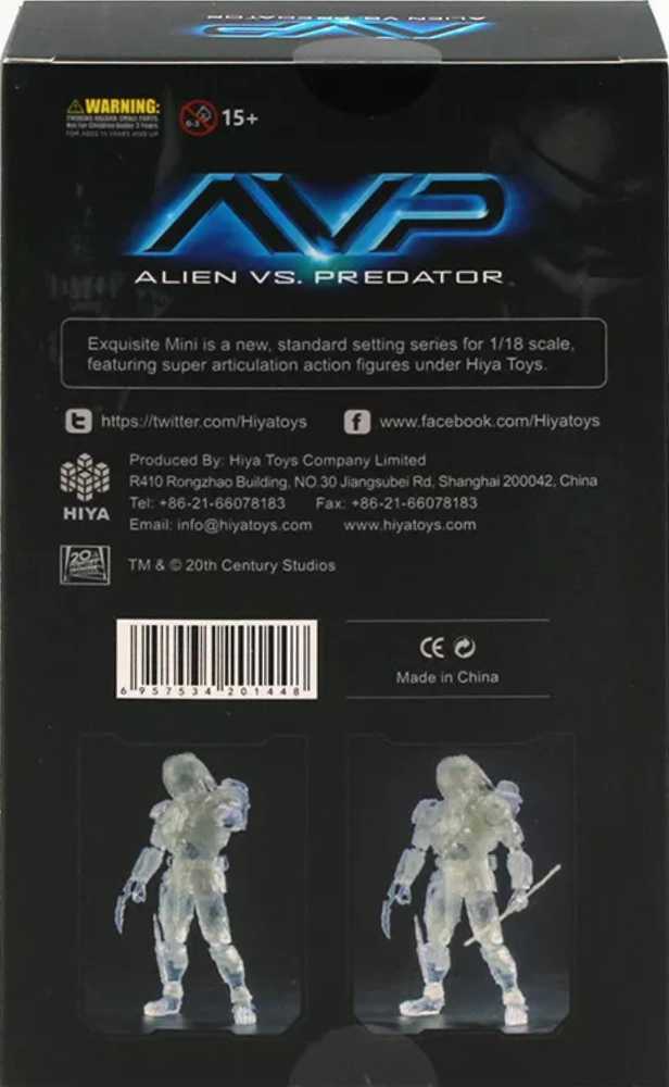 Hiya Toys: AVP Invisible Celtic Predator  action figure collectible [Barcode 9957144801448] - Main Image 2