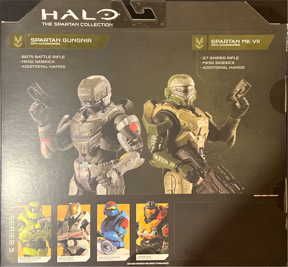 Halo - Spartan MK VII  + Spartan Gungnir - Jazwares (HALO) action figure collectible [Barcode 191726436317] - Main Image 2