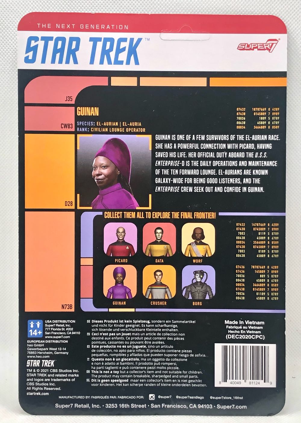 Guinan - Super7 (Star Trek ReAction) (Star Trek) action figure collectible - Main Image 2