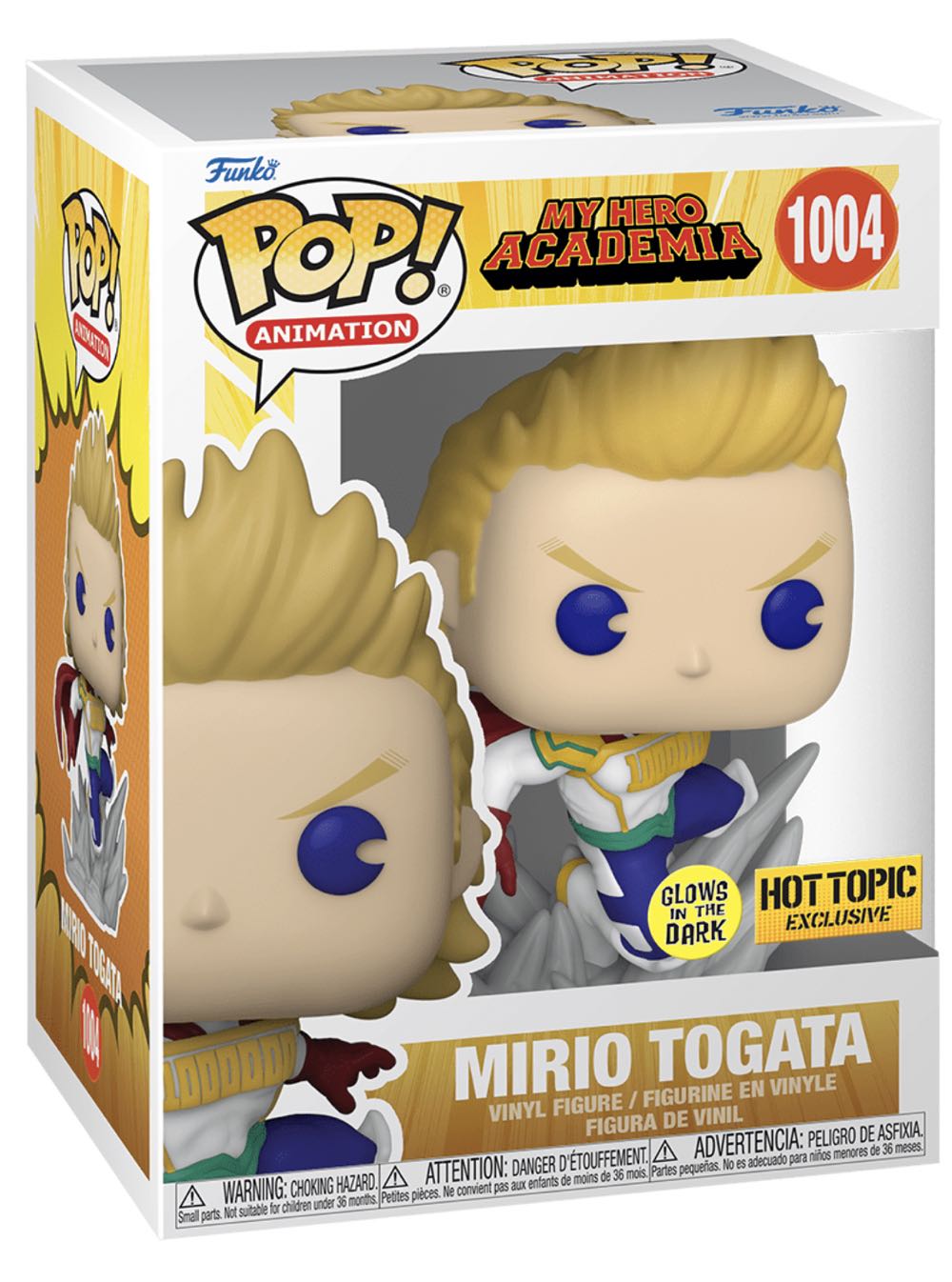 Mirio Togata (My Hero Academia) 1004 Hot Topic Exclusive/ Glows In The Dark  action figure collectible [Barcode 17042689] - Main Image 2