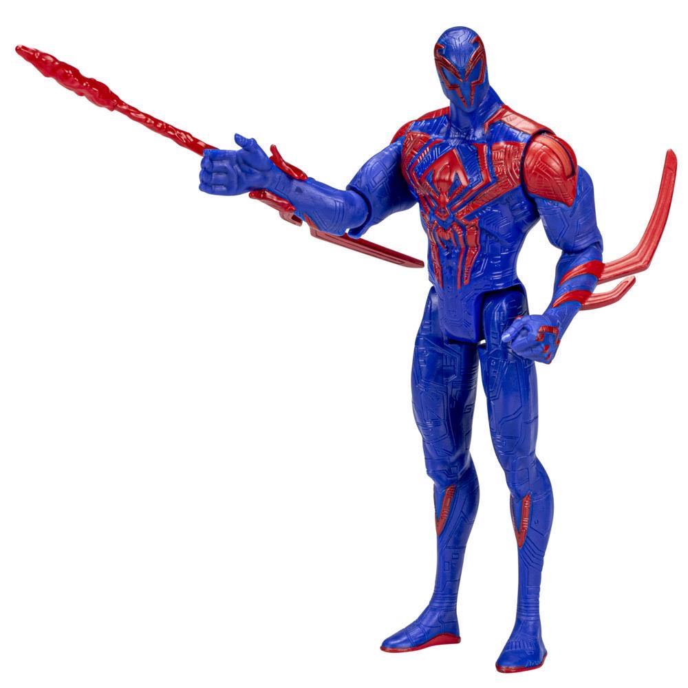 Marvel Across The Spider-Verse Spider-Man 2099 Figure LOT: 6in & 12in with Mask! - Hasbro (Marvel Legends) action figure collectible [Barcode 5010994121334] - Main Image 3