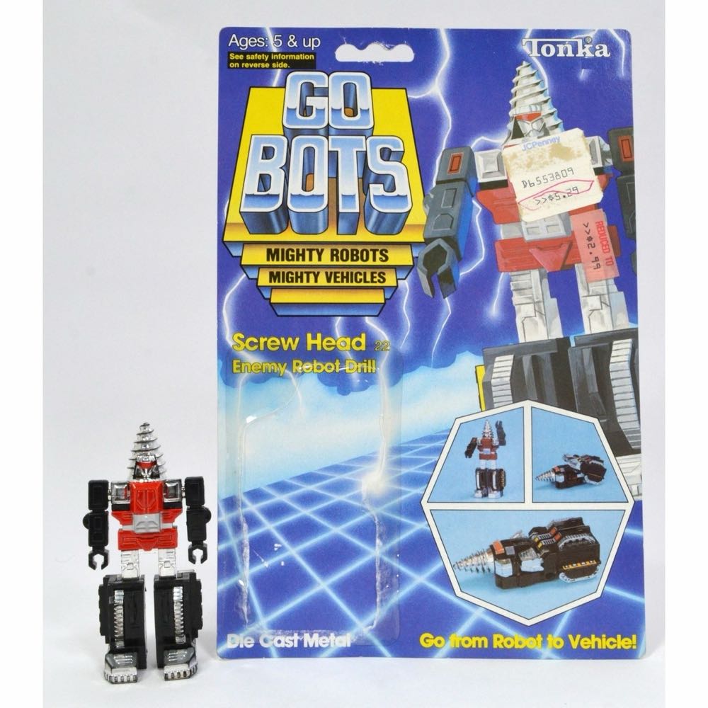 Go-Bots Screw Head Tonka Go-bots Enemy Robot Drill - Tonka (Go-Bots) action figure collectible [Barcode 041469072016] - Main Image 2