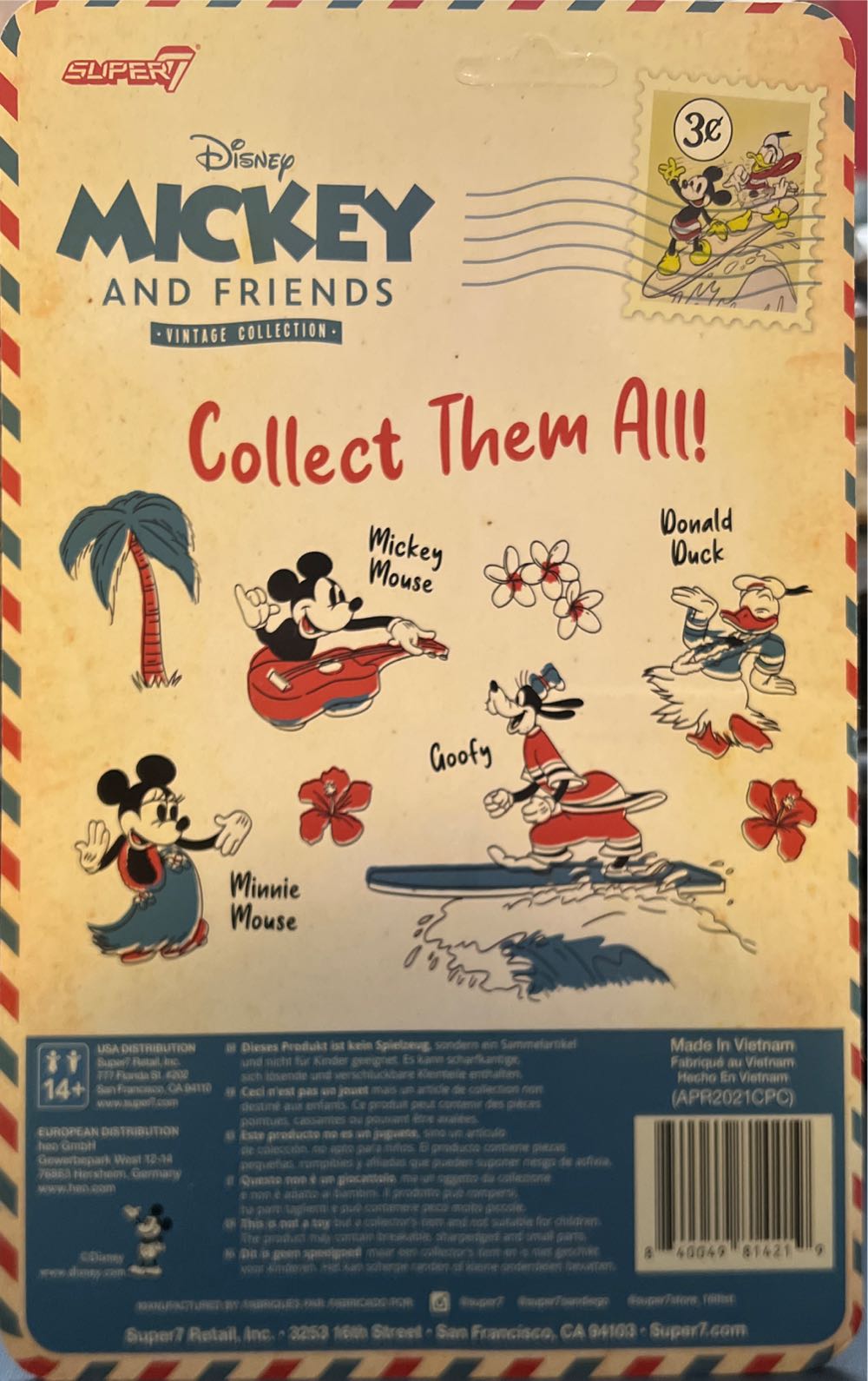 Disney Mickey & Friends - Mickey Mouse (Hawaiian Holiday) - Super 7 (Disney) action figure collectible [Barcode 840049814219] - Main Image 2