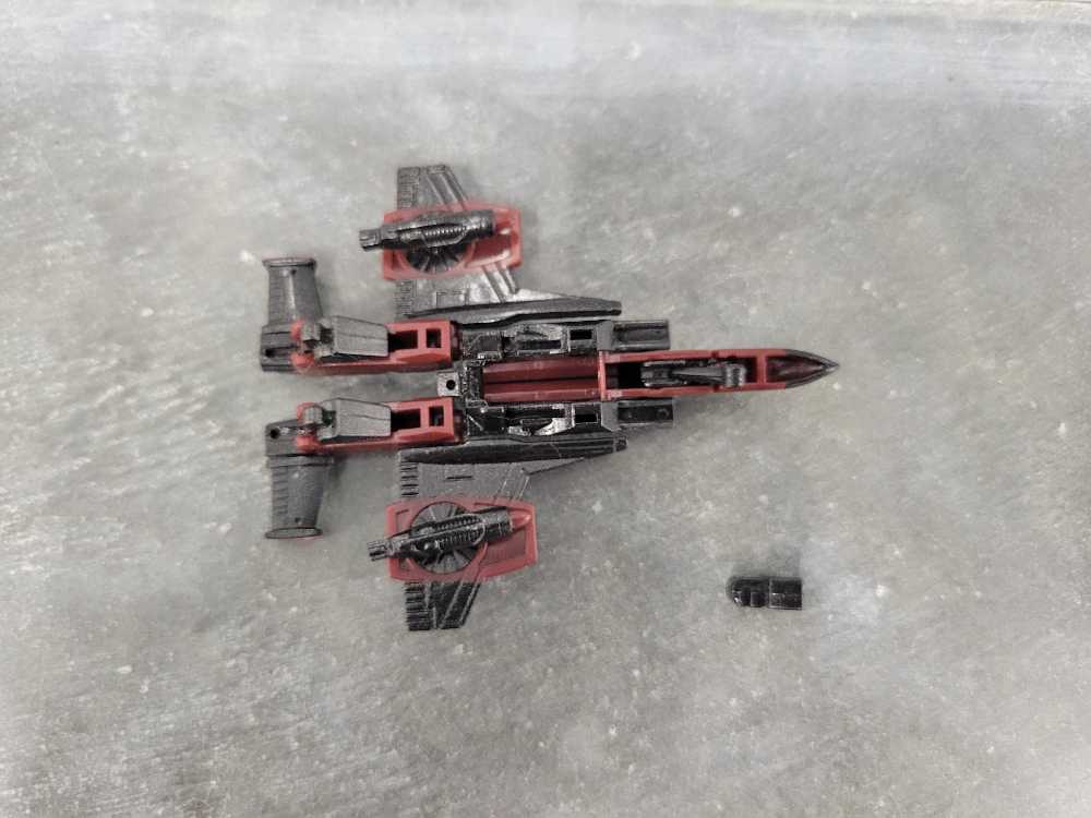Thrust 4th (Jet Mode) Missing 1 Fist - Takara (World’s Smallest Transformers WST) action figure collectible - Main Image 4