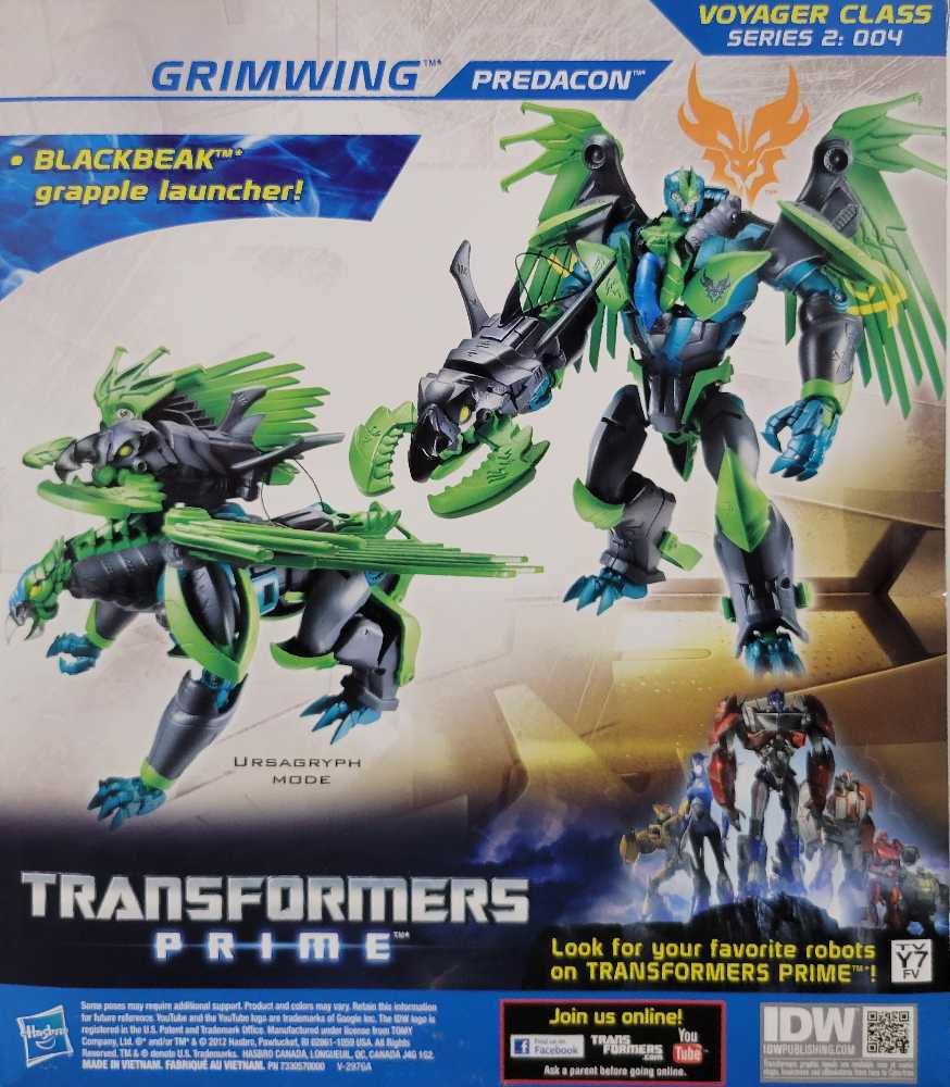 Grimwing  - Hasbro (Prime Beast Hunters) action figure collectible - Main Image 3