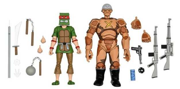 Neca Crooked Ninja Turtle Gang & Rock Soldier 2-Pack - Neca (Teenage Mutant Ninja Turtles) action figure collectible [Barcode 634482542521] - Main Image 3