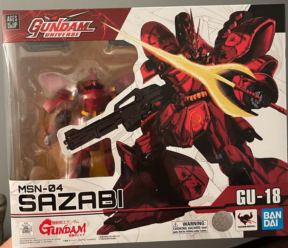 GU-18 Sazabi - Bandai Namco action figure collectible [Barcode 045557122751] - Main Image 2