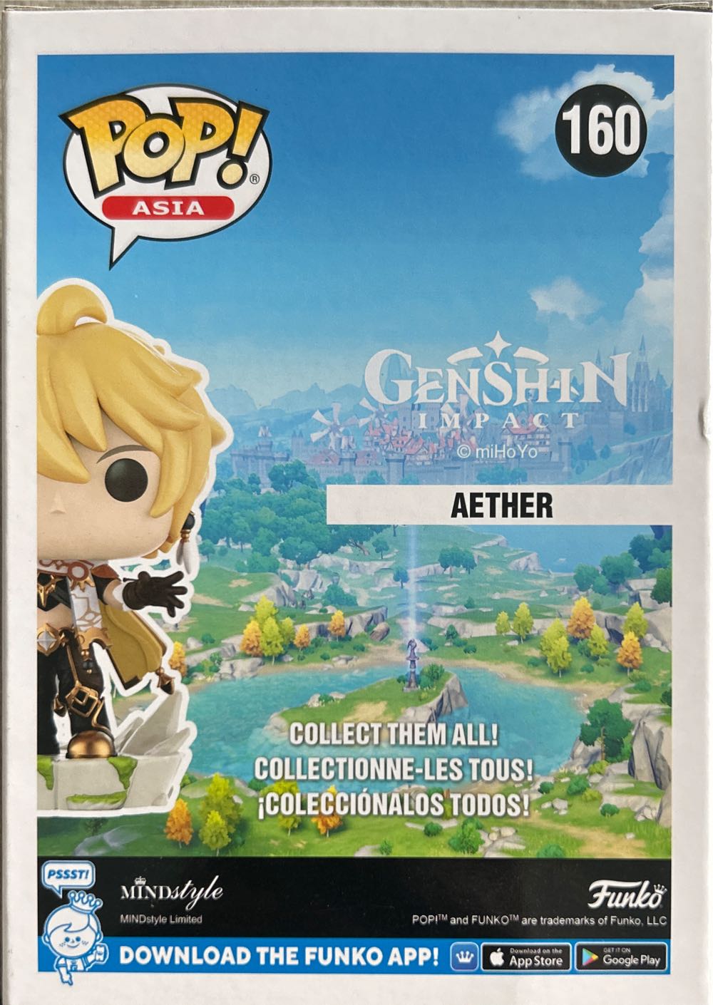 Funko Pop!  Asia Genshin Impact Vinyl Figure Aether - Funko Pop (Genshin Impact) action figure collectible [Barcode 889698683807] - Main Image 3