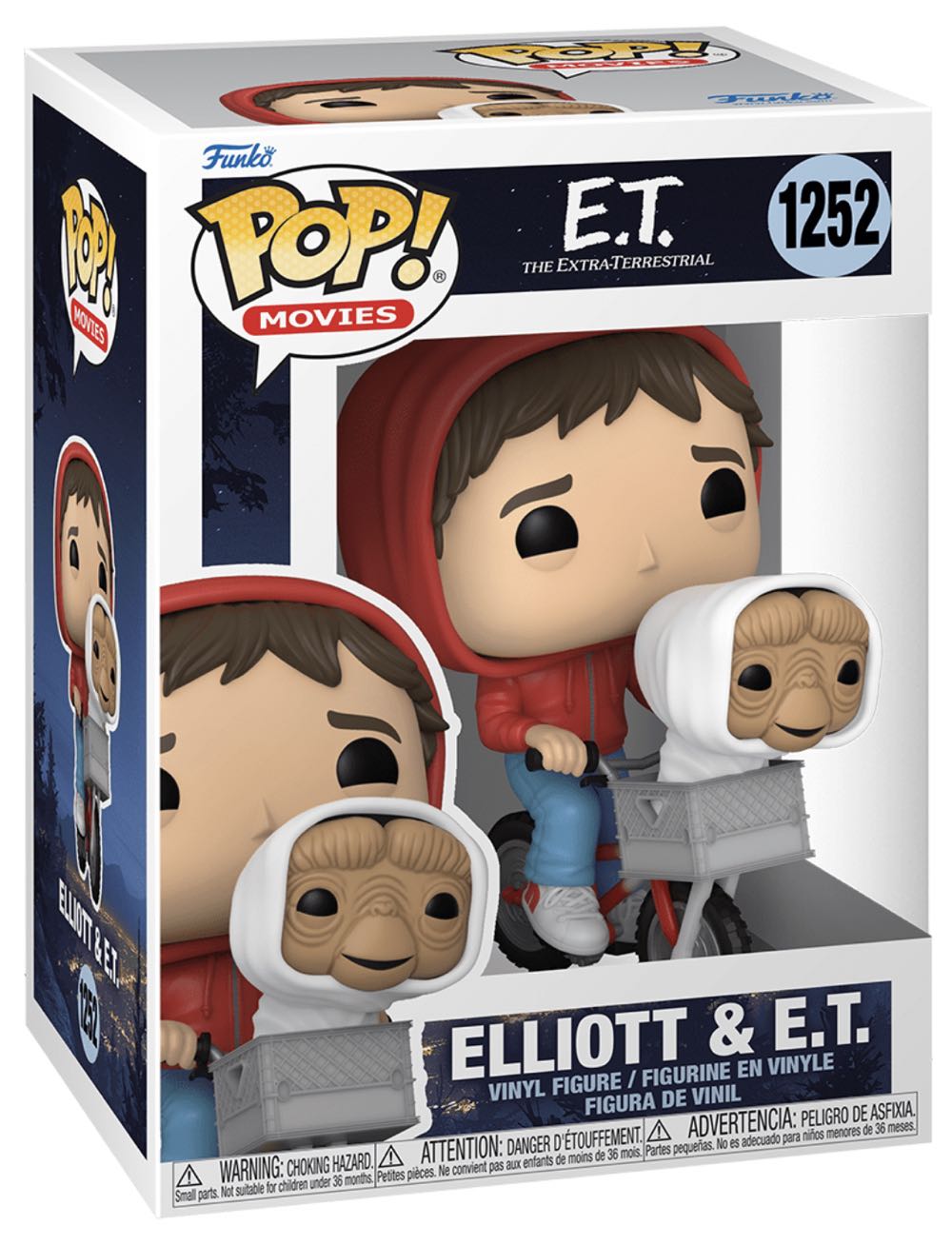 E.T. - Elliott & E.T. 1252 - Funko Pop (E.T Extra) action figure collectible [Barcode 889698507684] - Main Image 2