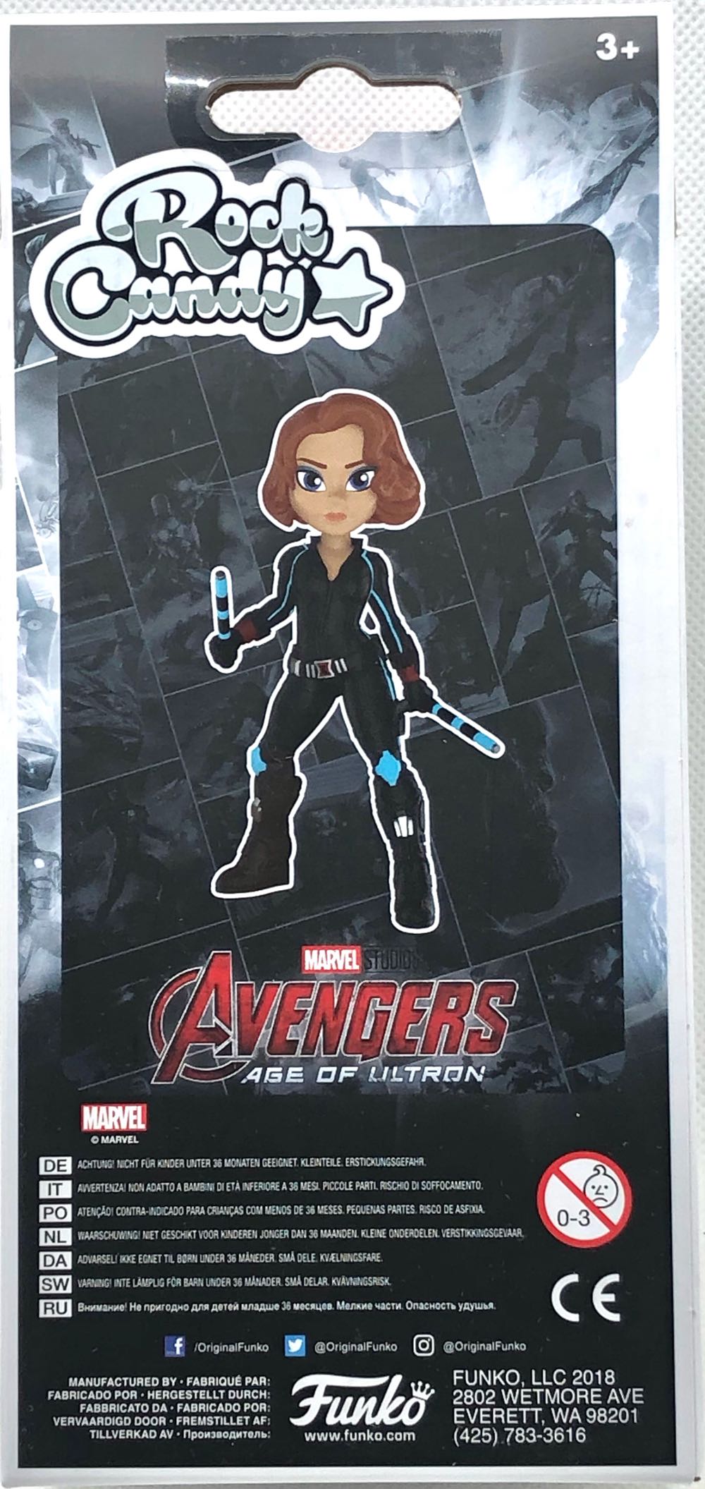 (M)  Black Widow - Funko (Rock Candy) (Rock Candy) action figure collectible - Main Image 2