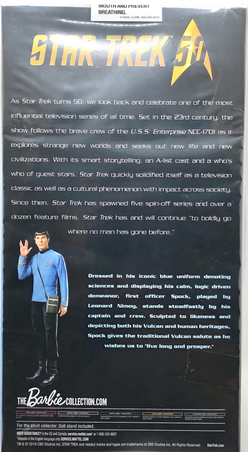 (Star Tek) Spock - Mattel (Barbie) (Barbie) action figure collectible - Main Image 2