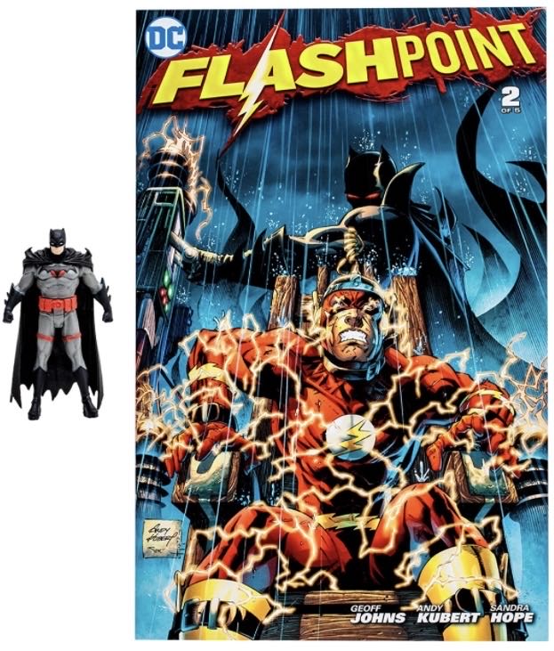 DC Page Punchers (3”) - Batman (Flashpoint) - McFarlane Toys (DC Direct) action figure collectible [Barcode 787926158489] - Main Image 2