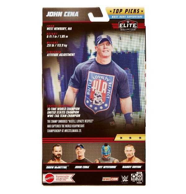 John Cena Elite Top Picks - Mattel (Wrestling) action figure collectible [Barcode 194735022229] - Main Image 2