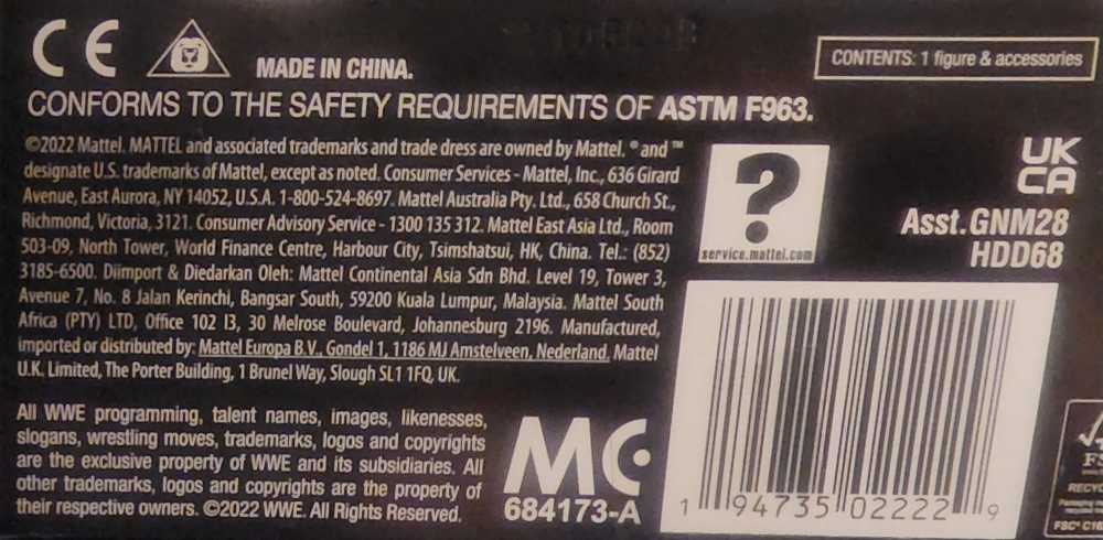 John Cena Elite Top Picks - Mattel (Wrestling) action figure collectible [Barcode 194735022229] - Main Image 4