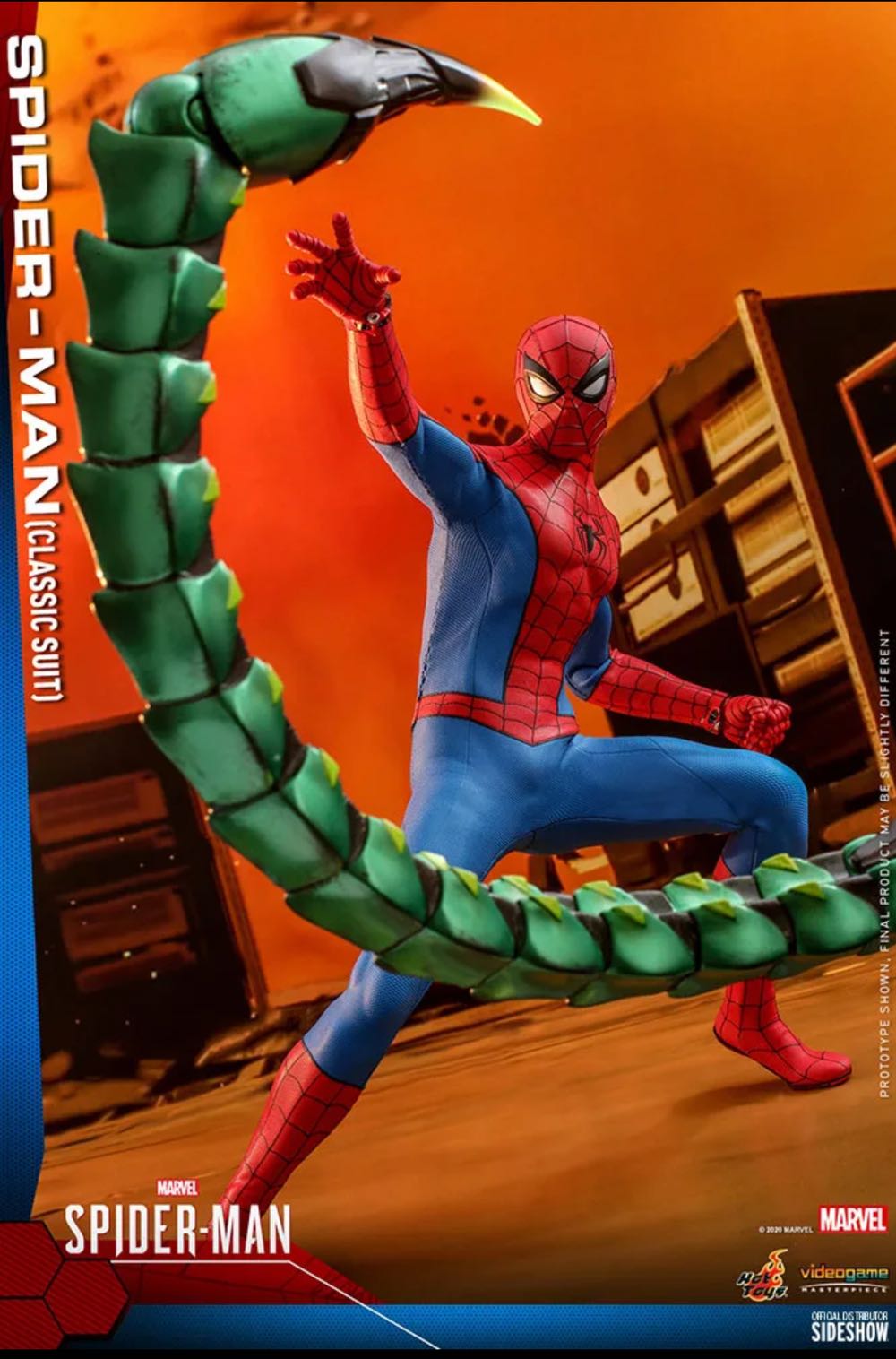 Hot Toys Spider-Man (Classic Suit) - Hot Toys / Sideshow (Video Game Masterpiece Series) action figure collectible - Main Image 3