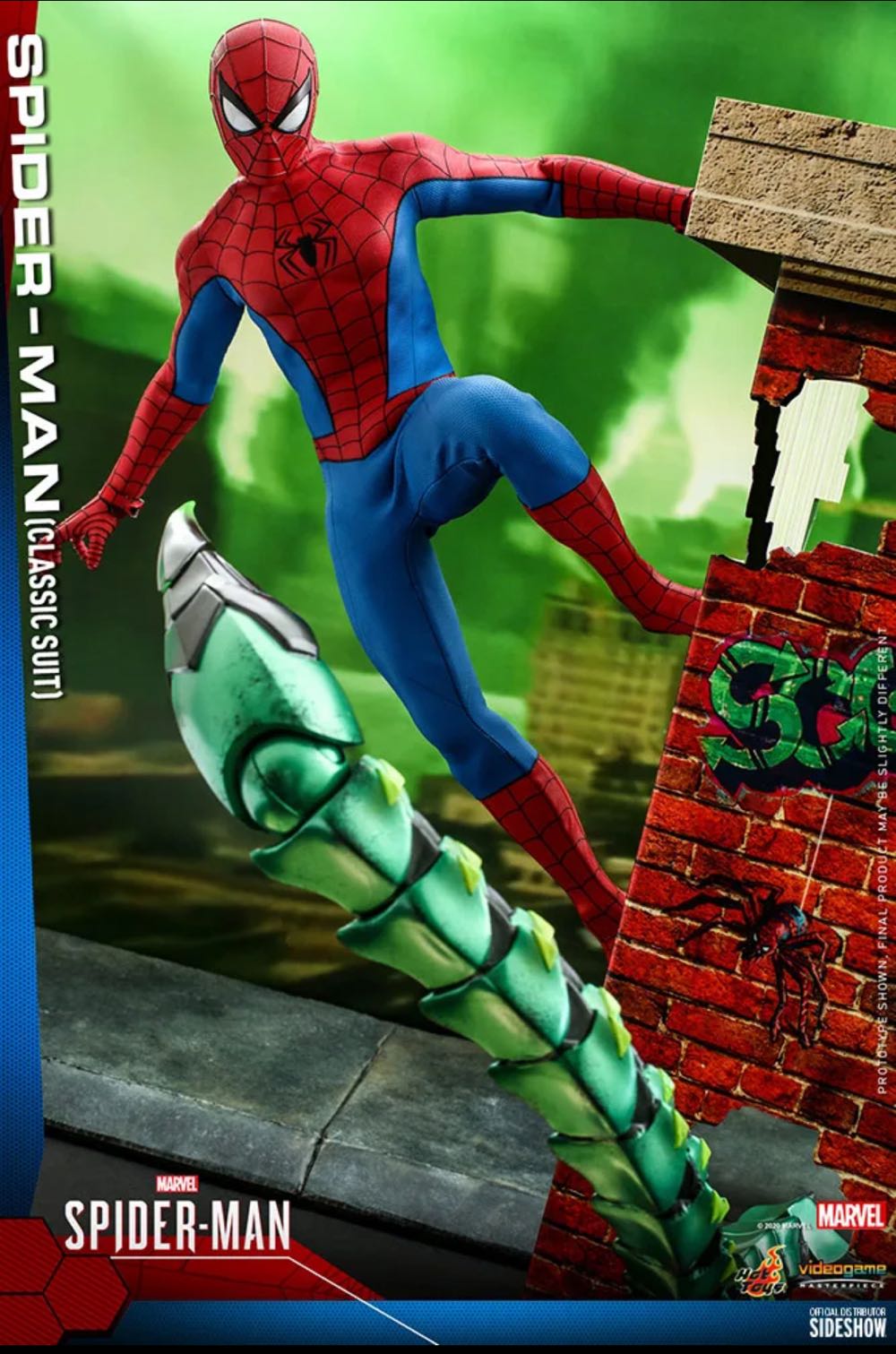 Hot Toys Spider-Man (Classic Suit) - Hot Toys / Sideshow (Video Game Masterpiece Series) action figure collectible - Main Image 4