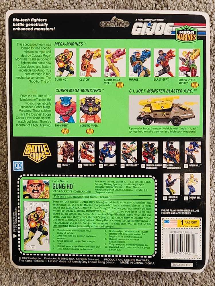 Gung-Ho [v5] - Hasbro (G.I. Joe: A Real American Hero: Mega Marines) action figure collectible [Barcode 038976069271] - Main Image 2