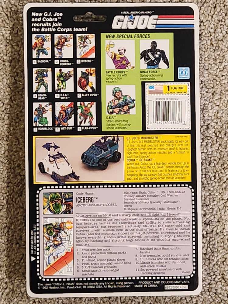 Iceberg [v2] - Hasbro (G.I. Joe: A Real American Hero: Battle Corps) action figure collectible [Barcode 038976068632] - Main Image 2