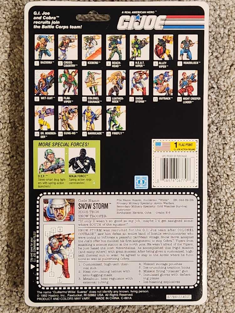 Snow Storm V1 - Hasbro - G.I. Joe (G I Joe Eco-Warriors) action figure collectible [Barcode 038976067796] - Main Image 2