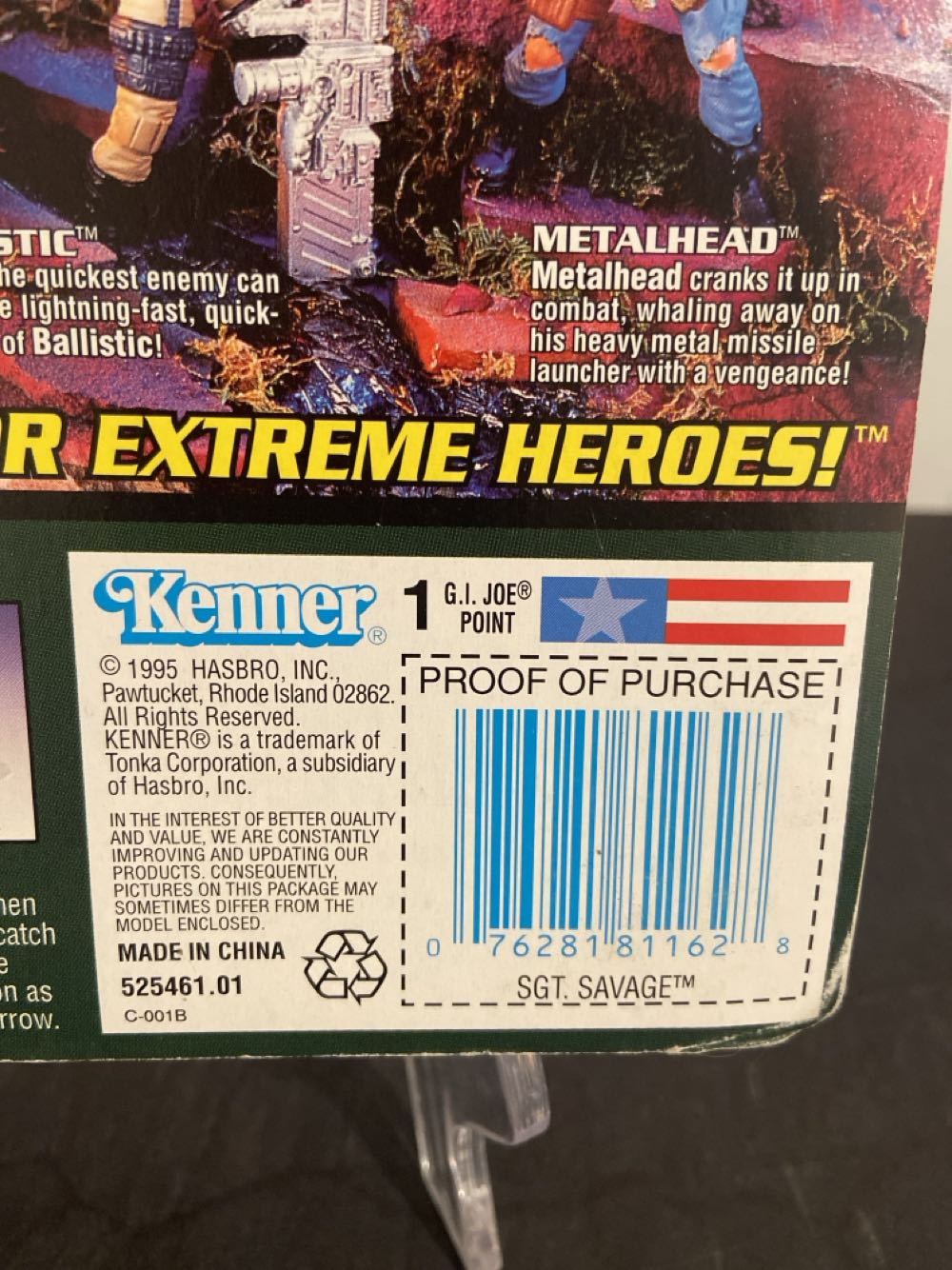 Sgt. Savage - Kenner action figure collectible [Barcode 076281811628] - Main Image 3