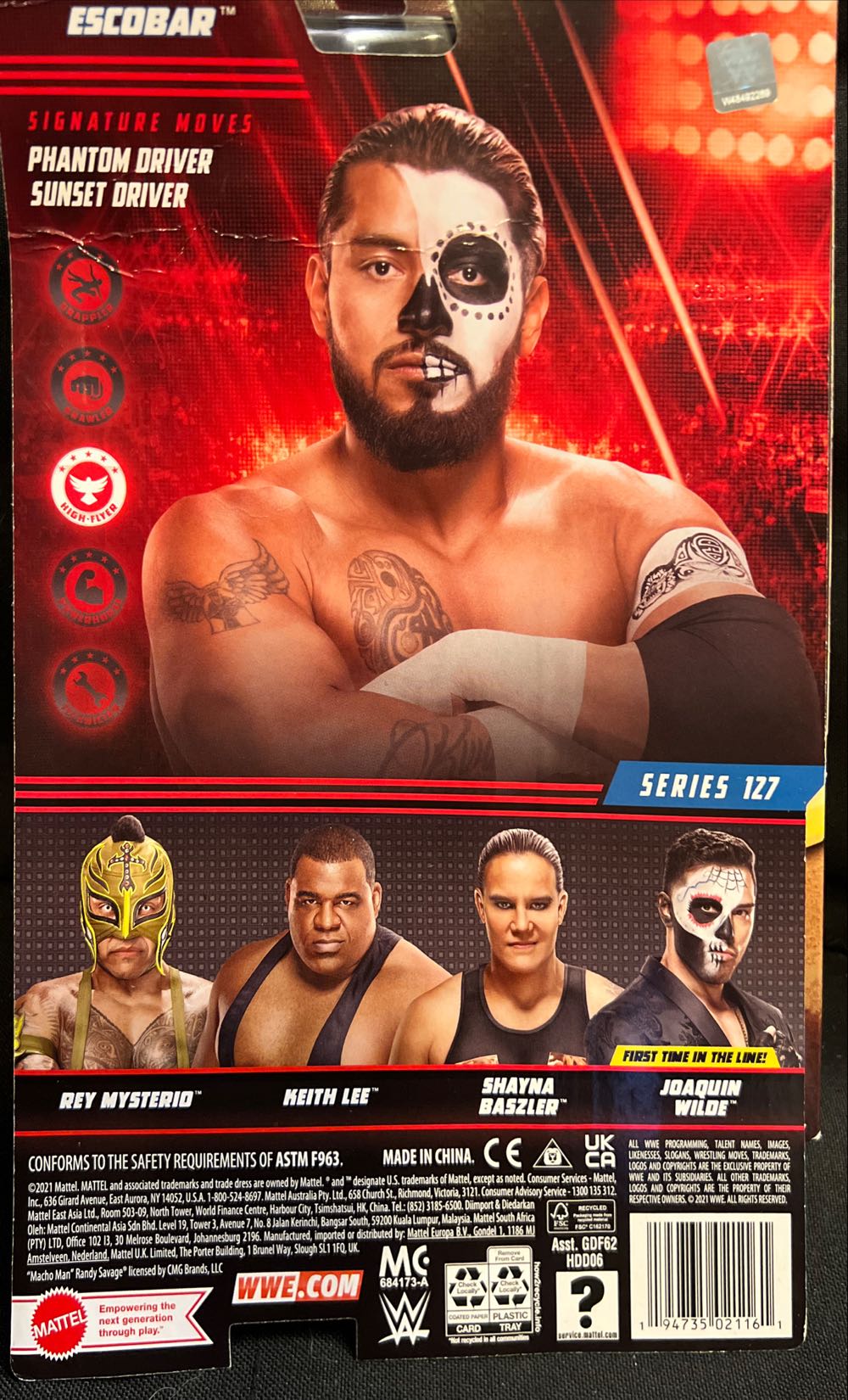 Santos Escobar - Mattel (Elite Basic 127) action figure collectible [Barcode 194735021161] - Main Image 2