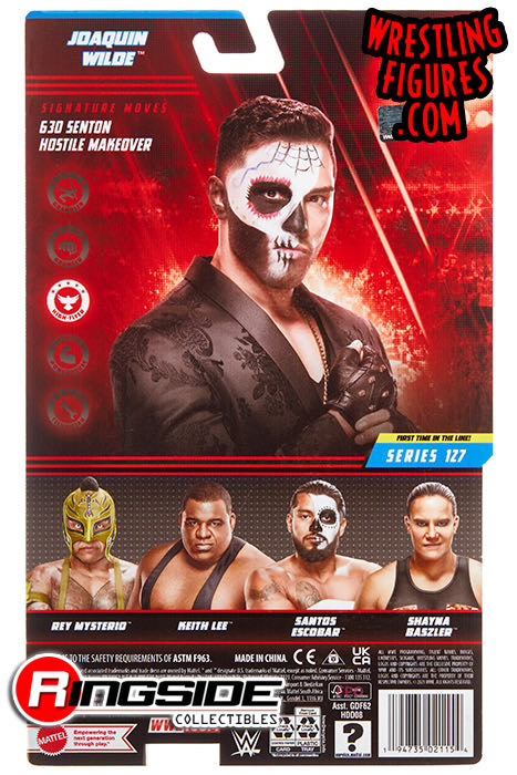 Wwe Joaquin Wilde Action Figure Posable 6-inch Collectible For Ages 6 Years Old & Up - Mattel (WWE Basic 127) action figure collectible [Barcode 194735021154] - Main Image 2