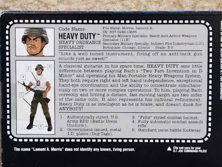 Basic Training Heavy Duty - Hasbro (G.I. Joe: 12” Figures: Hall Of Fame) action figure collectible [Barcode 038976061145] - Main Image 3