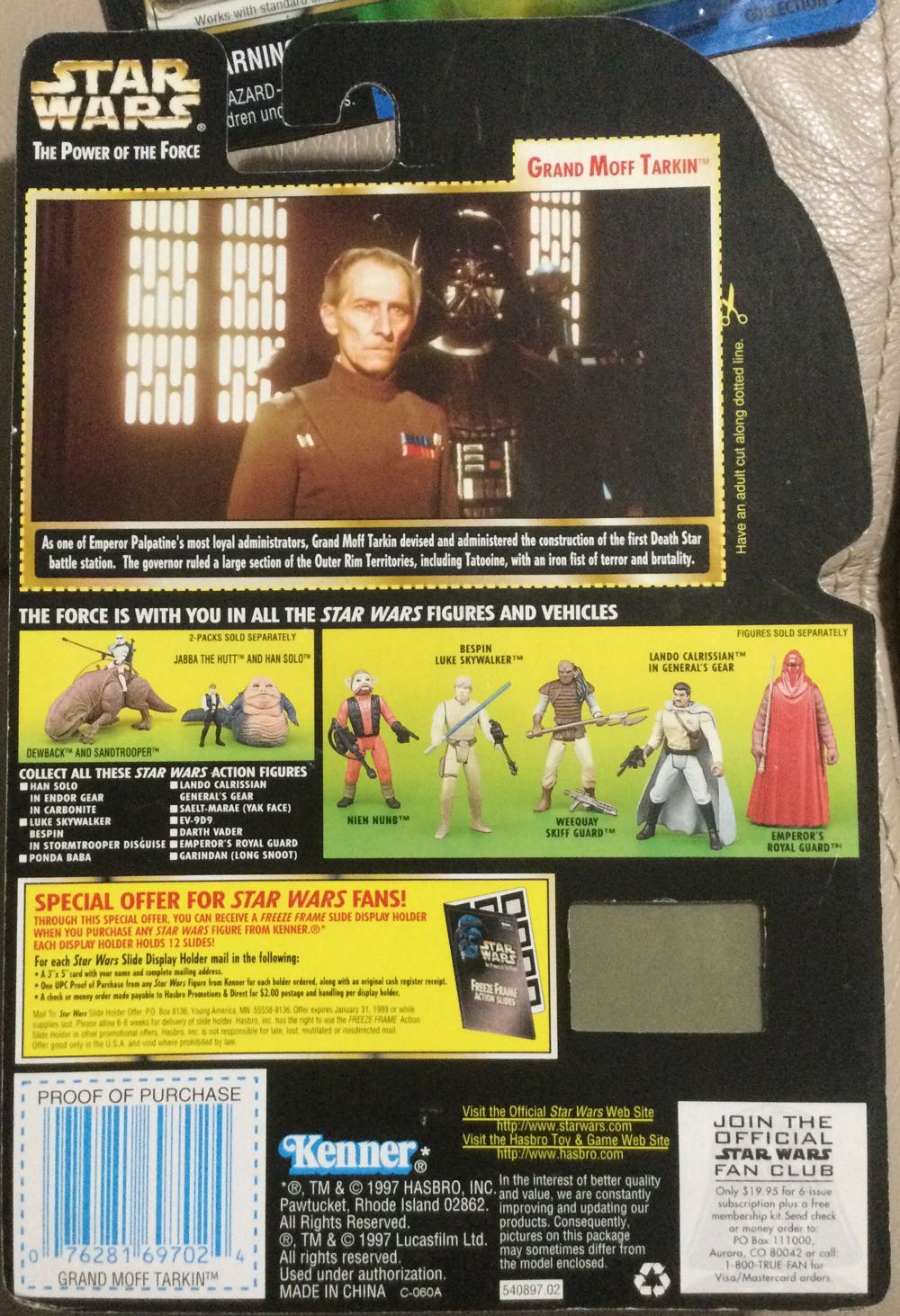 Power Of The Force (FF) - Grand Moff Tarkin - Hasbro (A New Hope) action figure collectible - Main Image 2