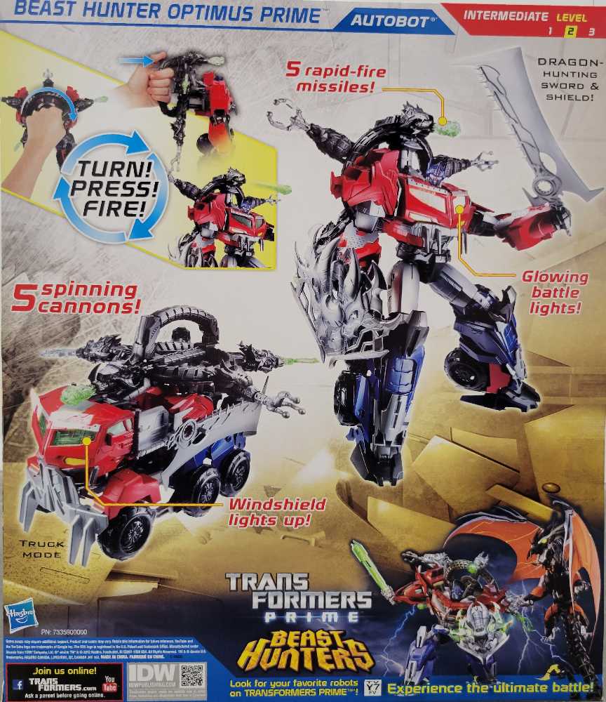 Optimus Prime Ultimate - Hasbro (Prime Beast Hunters) action figure collectible - Main Image 3