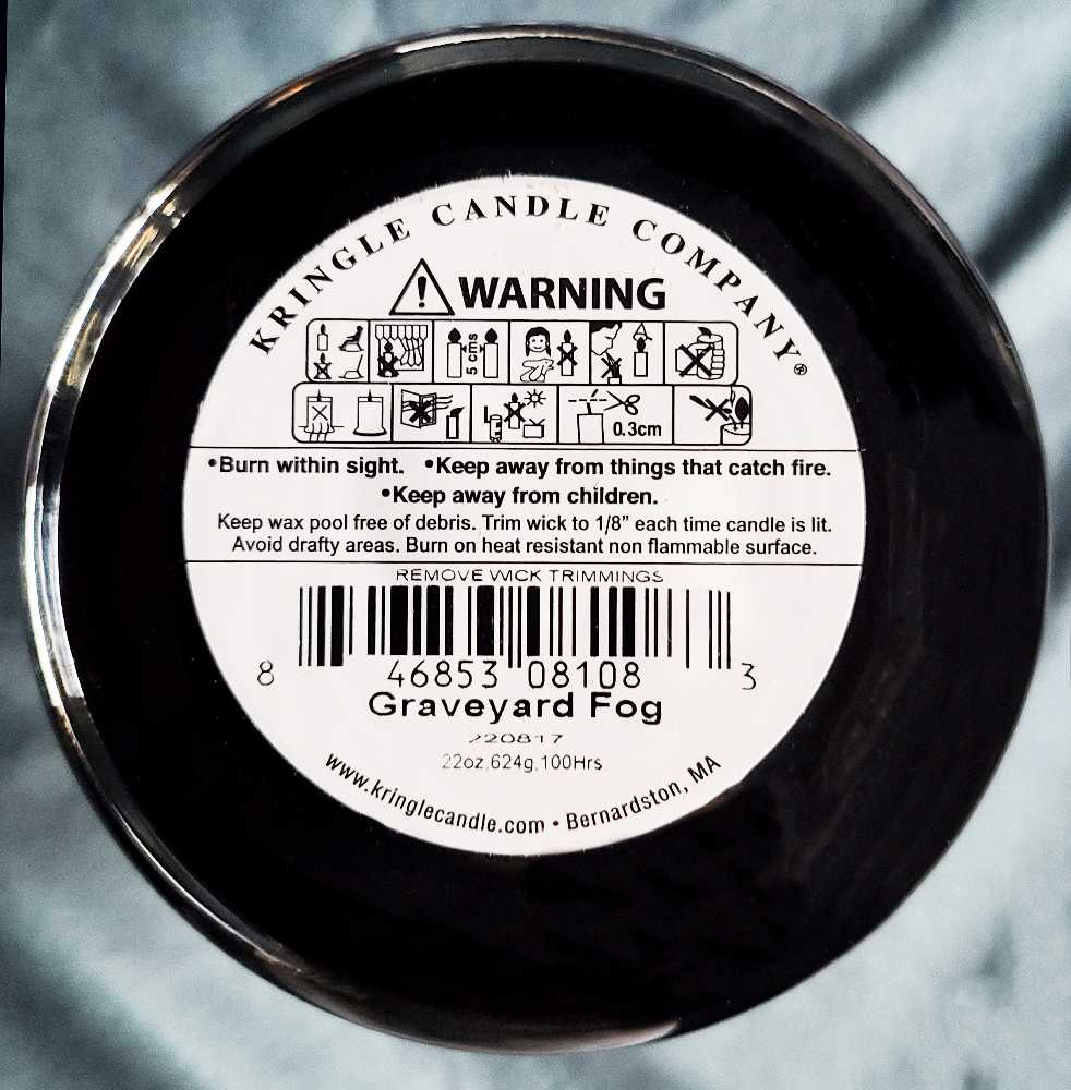 CANDLE: Halloween Kringle Graveyard Fog 2022 - Kringle Candle (Halloween Candles) action figure collectible [Barcode 846853081083] - Main Image 2