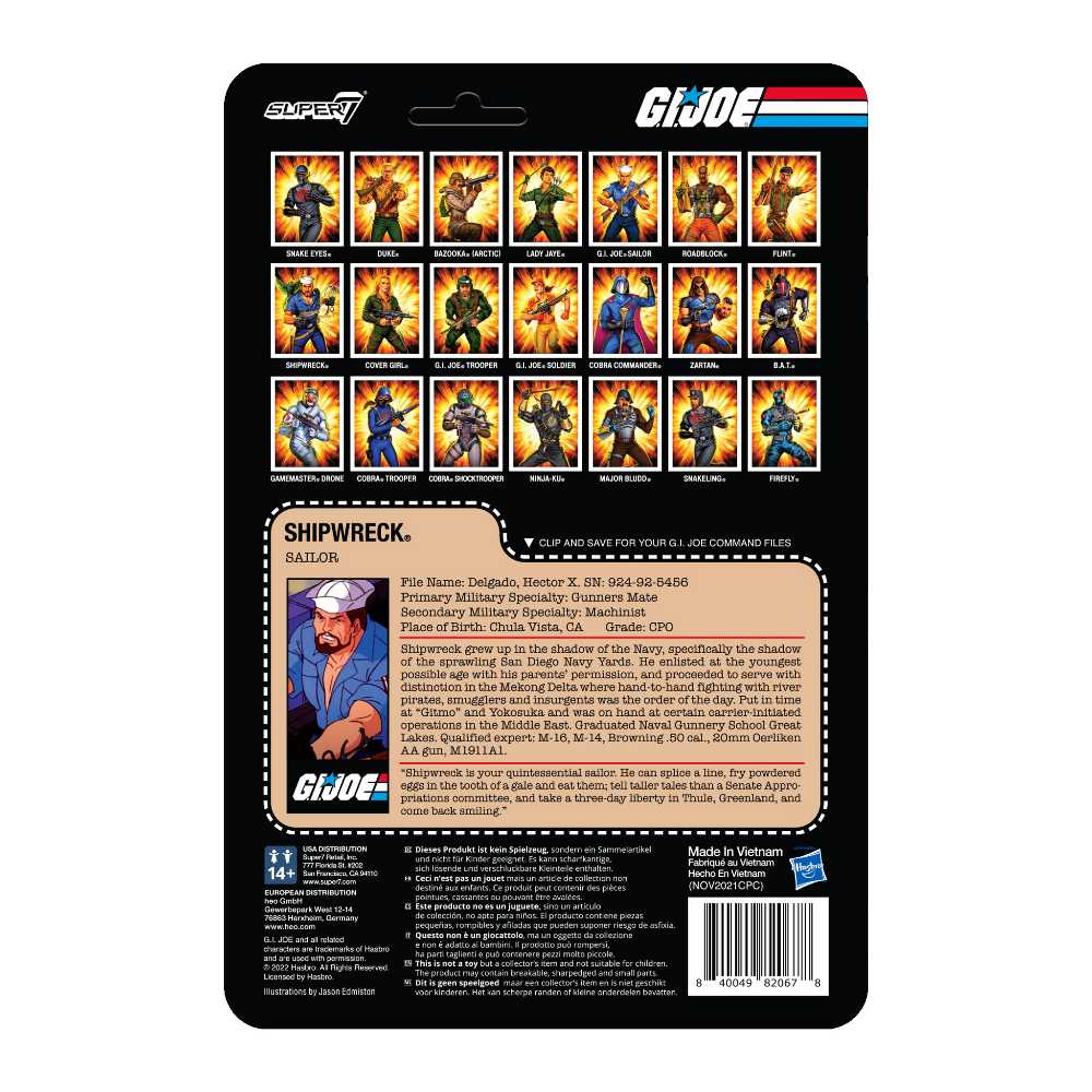 Shipwreck - Super7 (G.I. Joe) action figure collectible [Barcode 840049820678] - Main Image 2