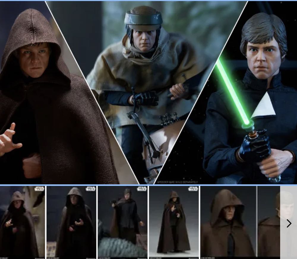 Sideshow Return Of The Jedi Luke Skywalker Deluxe - Sideshow Collectibles (Luke Skywalker) action figure collectible - Main Image 2