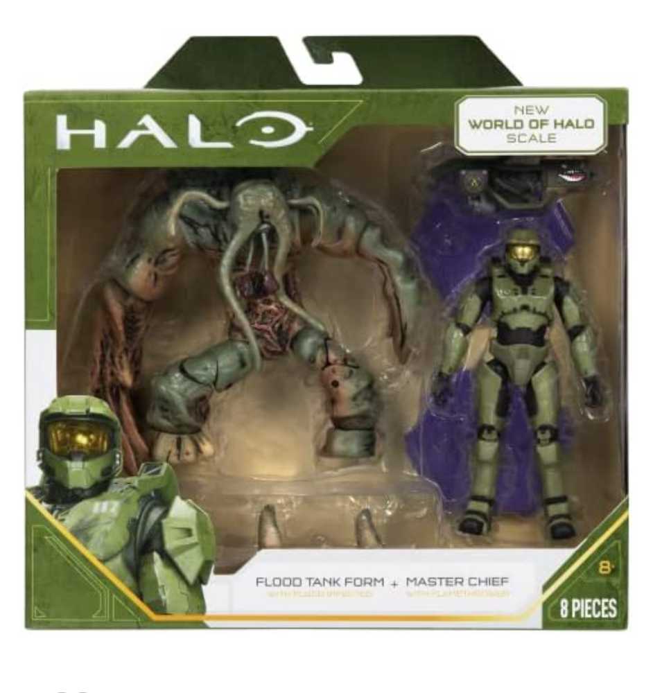 Halo Flood Tank Form & Master Chief  - Jazwares (New World Of Halo Infinite Series Wave 6) action figure collectible [Barcode 191726393160] - Main Image 2