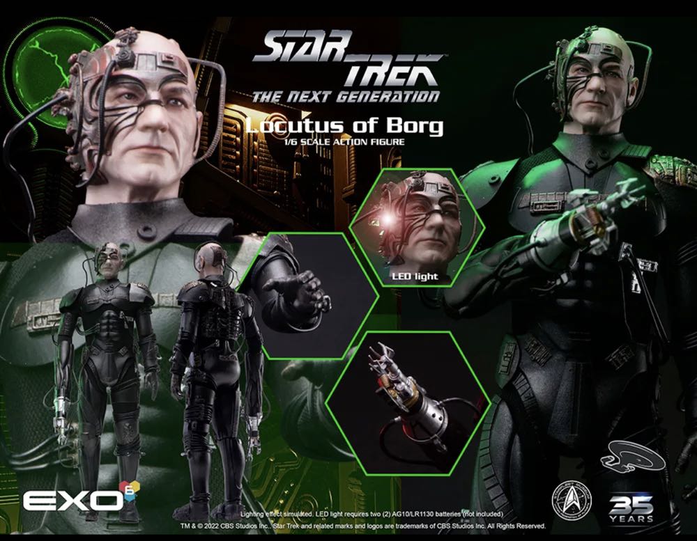 EXO-6 - Star Trek - LOCUTUS OF BORG - The Next Generation  - EXO-6 (Locutus of Borg) action figure collectible - Main Image 2