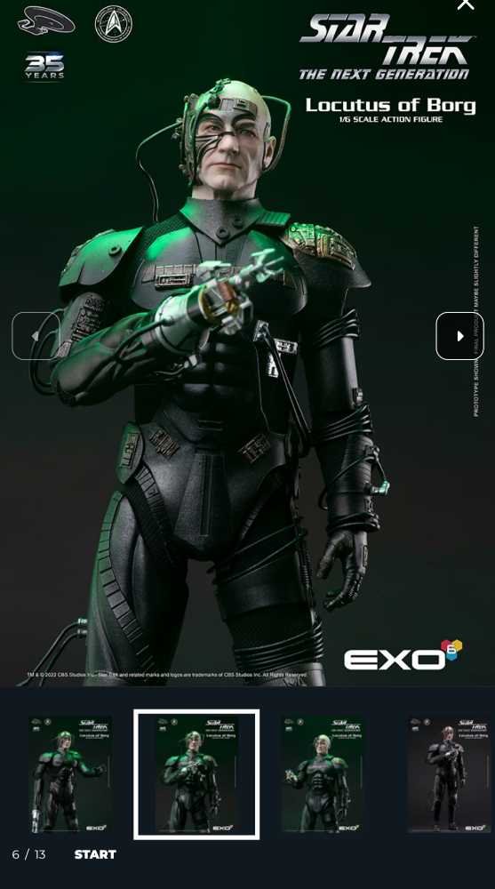 EXO-6 - Star Trek - LOCUTUS OF BORG - The Next Generation  - EXO-6 (Locutus of Borg) action figure collectible - Main Image 4