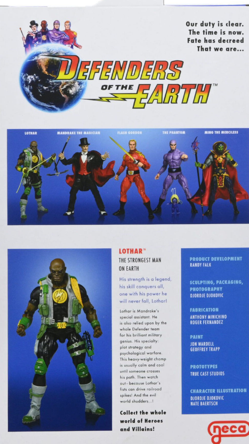 Lothar - Neca (Defenders Of The Earth) action figure collectible [Barcode 634482426036] - Main Image 4