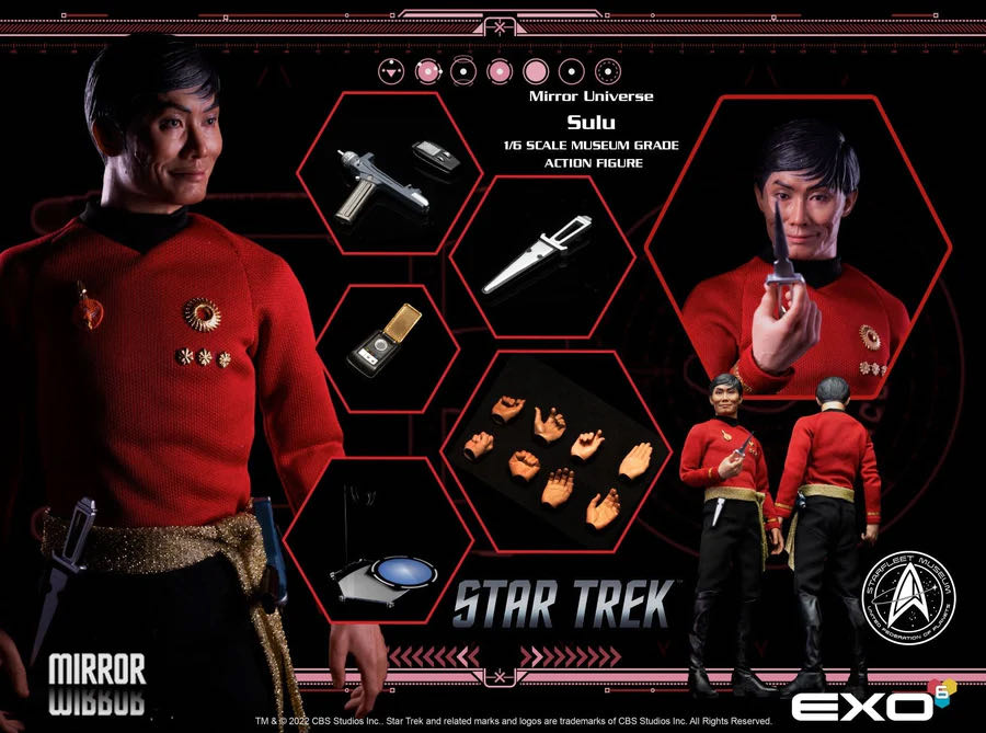 Sulu (Mirror) - EXO-6 (Star Trek: The Original Series) action figure collectible [Barcode 656382508155] - Main Image 3