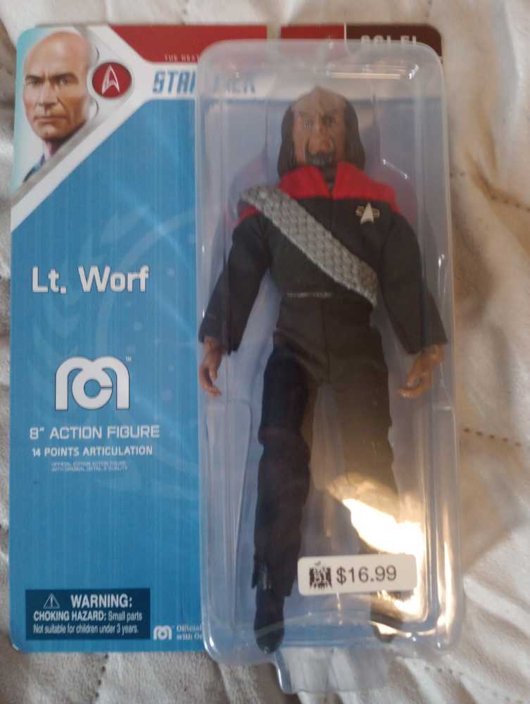 Star Trek Mego- DS9 - Lt Worf - Mego (Star Trek: Deep Space Nine) action figure collectible [Barcode 850033232516] - Main Image 2