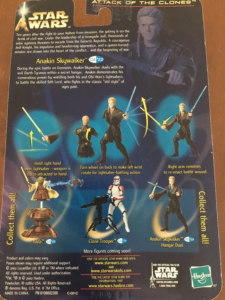 Anakin Skywalker (Hangar Duel) - Hasbro (Episode II (Attack Of The Clones)) action figure collectible - Main Image 2