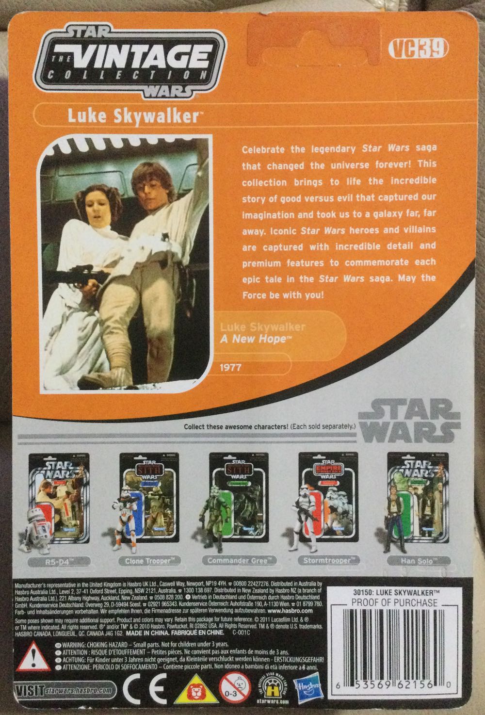 Vintage Collection - #39 - Luke Skywalker - Hasbro (A New Hope) action figure collectible - Main Image 2