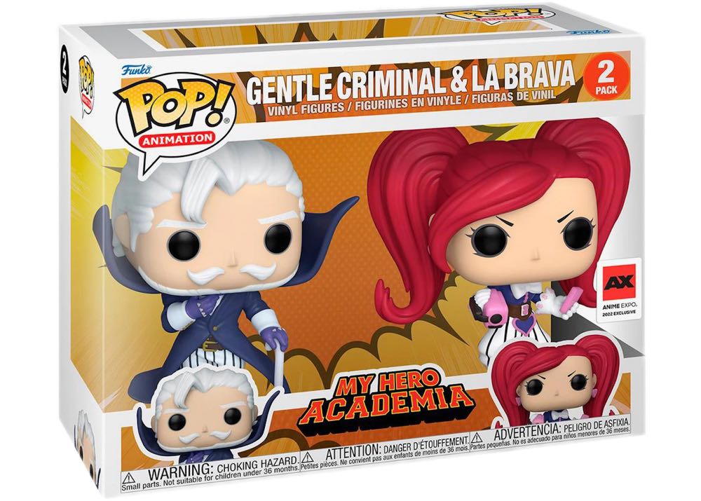 Gentle Criminal & La Brava 2 Pack - Funko (My Hero Academia) action figure collectible [Barcode 889698608947] - Main Image 2