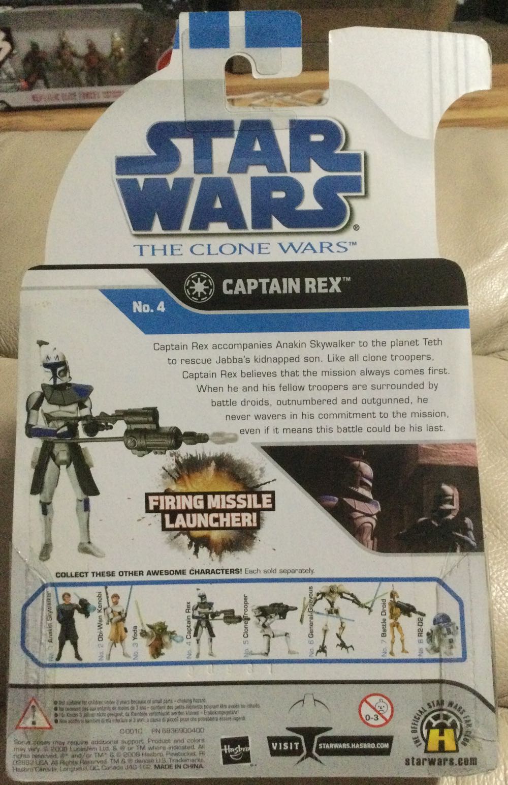 Clone Wars Collection ‘08 - #4 - Captain Rex - Hasbro (The Clone Wars) action figure collectible - Main Image 2