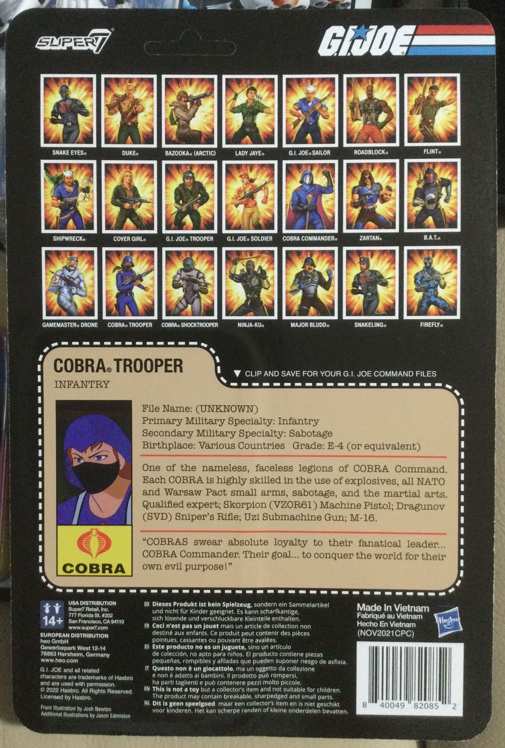 G.I. Joe (Super7) - Cobra Trooper - Hasbro (G.I. Joe (Super7)) action figure collectible - Main Image 2