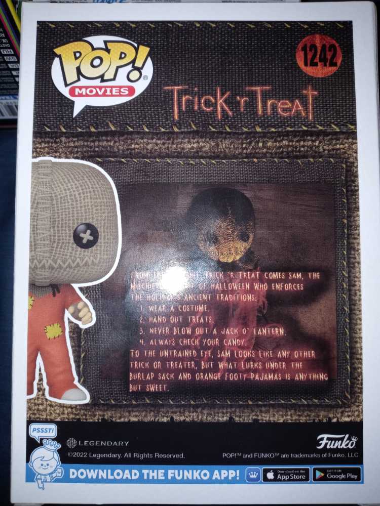 Funko - (1242) Sam - Funko Pop Movies (Trick r Treat) action figure collectible [Barcode 889698639798] - Main Image 2