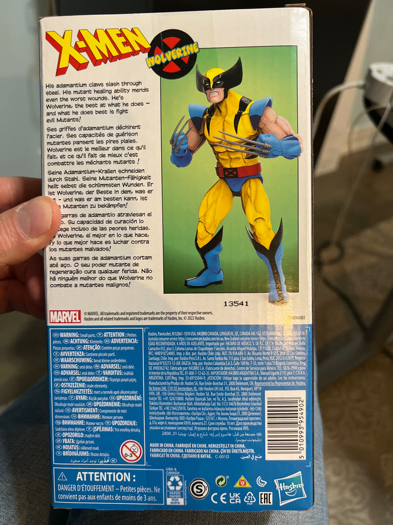 Wolverine 90s Animated Marvel Legends - Hasbro action figure collectible [Barcode 5010993054008] - Main Image 2