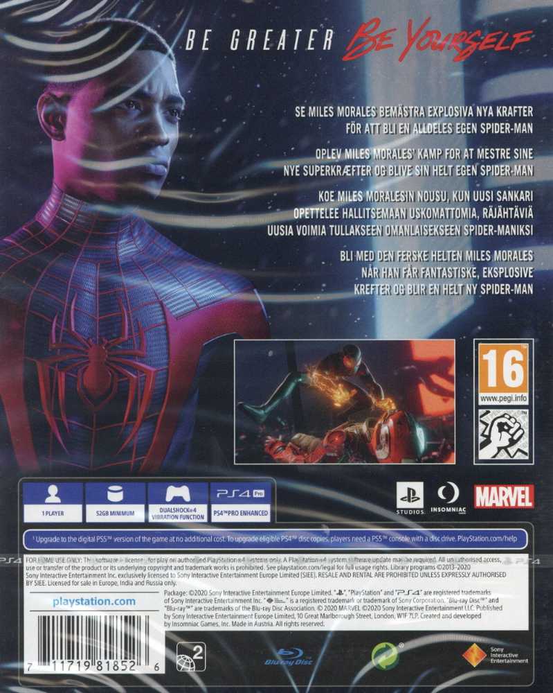 Playstation Marvel’s Spider-man: Miles Morales PS4  action figure collectible [Barcode 711719544814] - Main Image 2