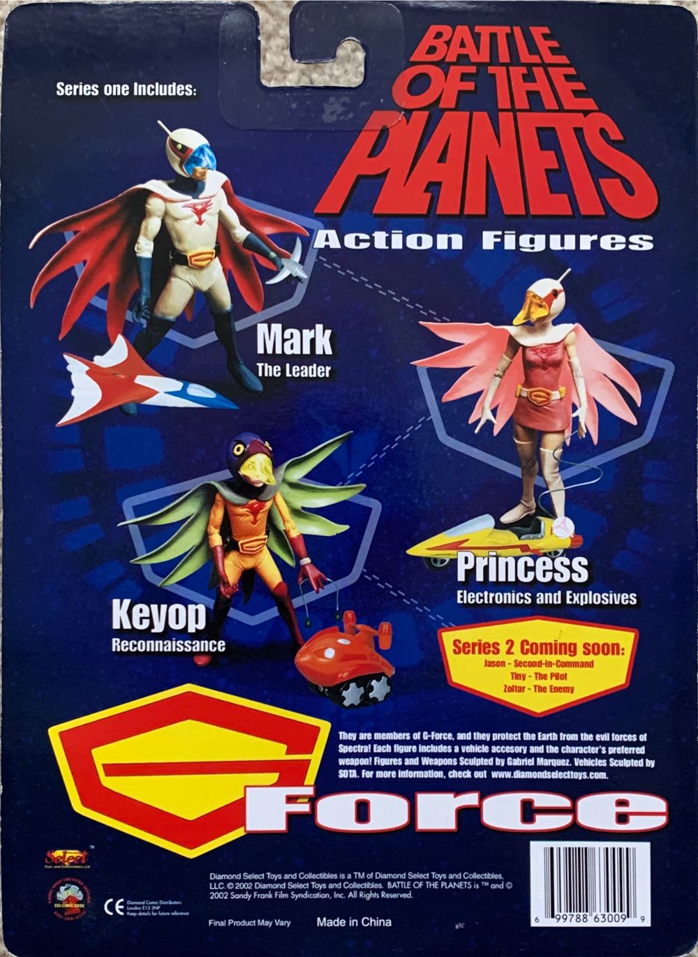G1 : Mark (No Mask) - Diamond Select Toys (Battle Of The Planets) action figure collectible [Barcode 699788630099] - Main Image 2