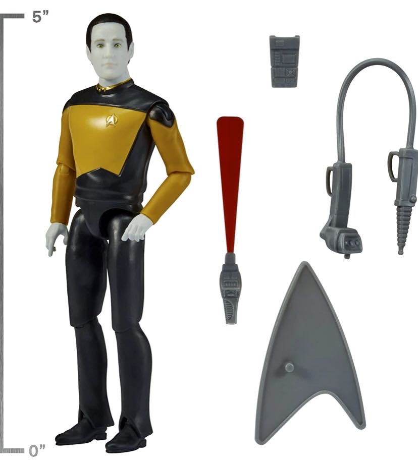 ST:TNG - 5”: Lt. COMMANDER DATA - Playmates Toys (Star Trek Universe) action figure collectible [Barcode 043377631361] - Main Image 2